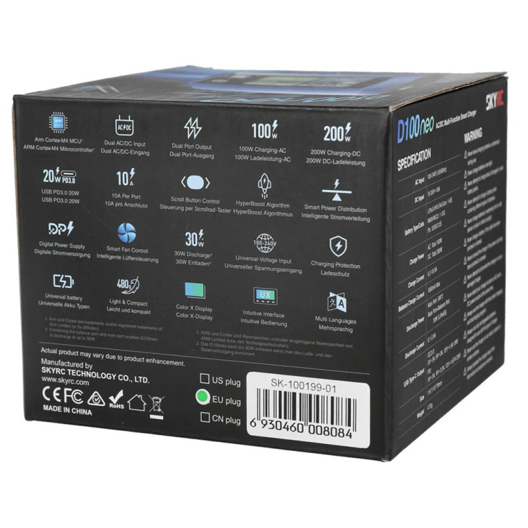 Chargeur D100 Neo Duo AC/DC - SKYRC SKY100199