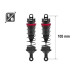 2 Amortisseurs 105mm Big Bore 16mm + Kit ressorts (H/M/S) - HOBBYTECH HTR-508105 - 1/8