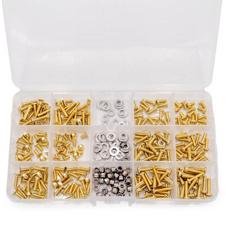 Set vis doré  M3 (330 pièces) - HOBBYTECH HTR-302 - 1/8, 1/10