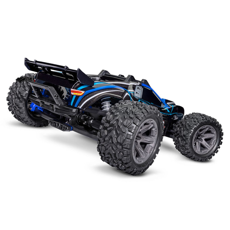Rustler 4x4 Brushless -2S, RTR, Bleu - TRAXXAS 67164-4-BLUE - 1/10