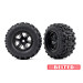 2 Pneus sledgehammer renforcés + jantes noires X-Maxx - Traxxas 7871