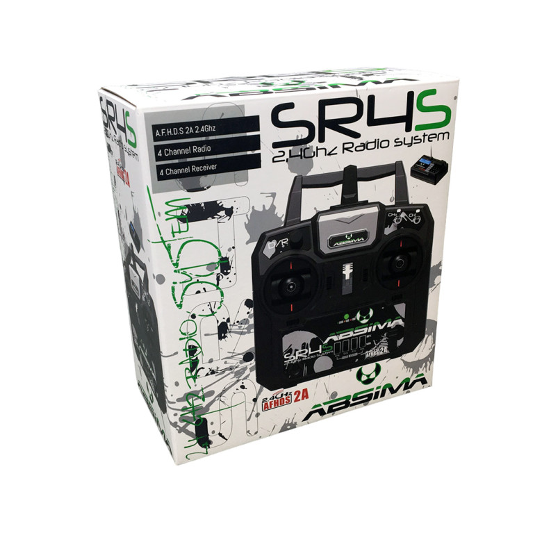 Radio SR4S 4 Voies + récepteur - Abisma 2000022