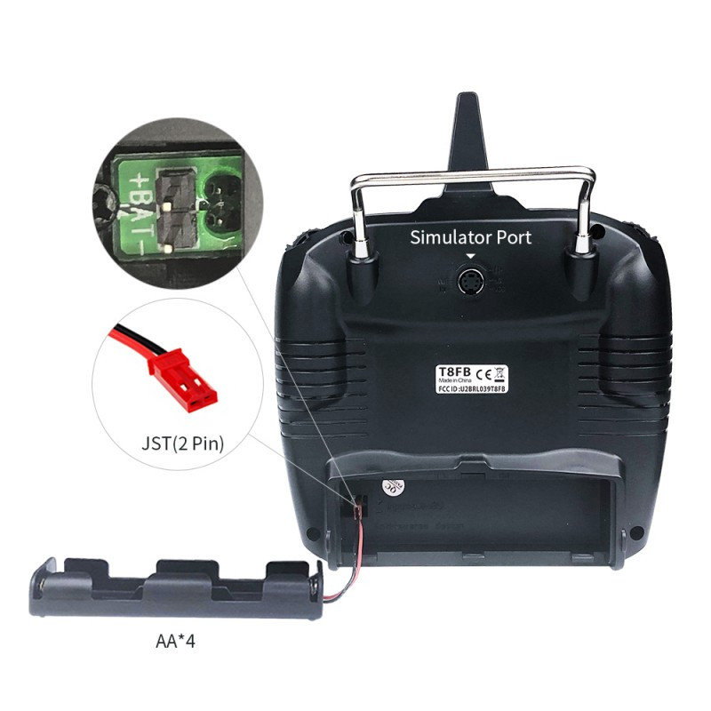 Radio 8 voies avec Bluetooth + récepteur R8EF - RadioLink RADT8FBBT-M1