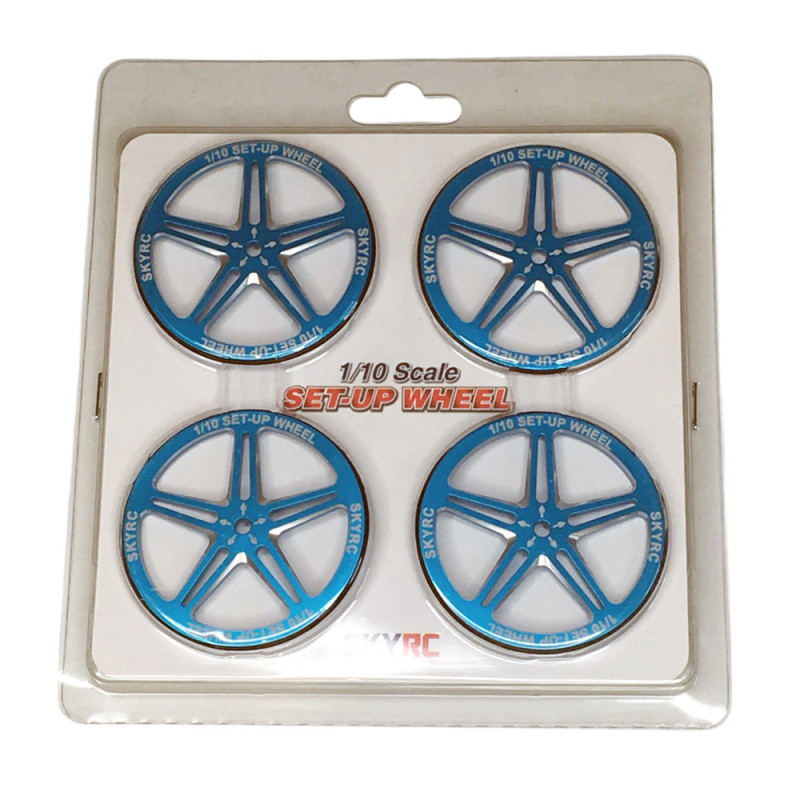 Roues en aluminium Set-Up Wheel, noir - SKYRC 600069-06 - 1/10