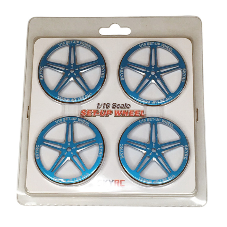 Roues en aluminium Set-Up Wheel, noir - SKYRC 600069-06 - 1/10