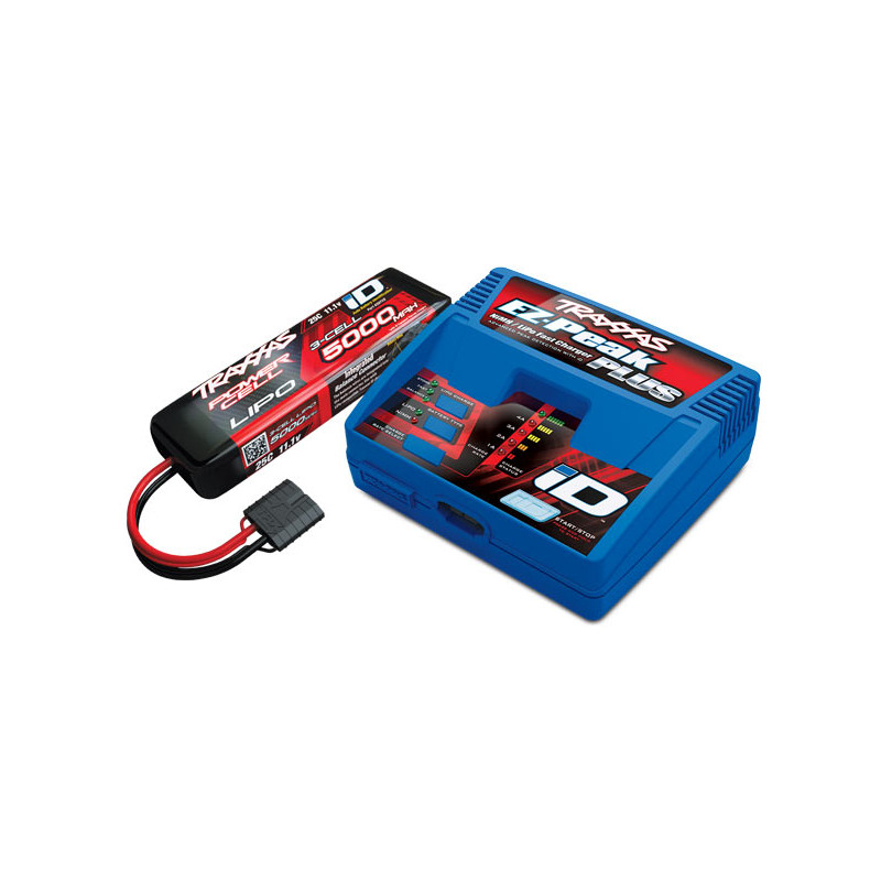 Pack chargeur EZ Peak plus + batterie lipo 11.1v 500 mAh - TRAXXAS 2970G-3S