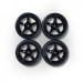 Set de 4 roues à 5 Branches, Black - CARSON 500900180 - 1/10
