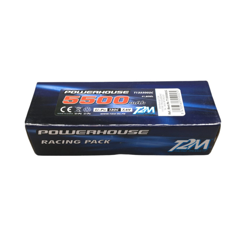 Accu Li-Po HV 5500mAH 130C 7.6V - T2M T1355002C