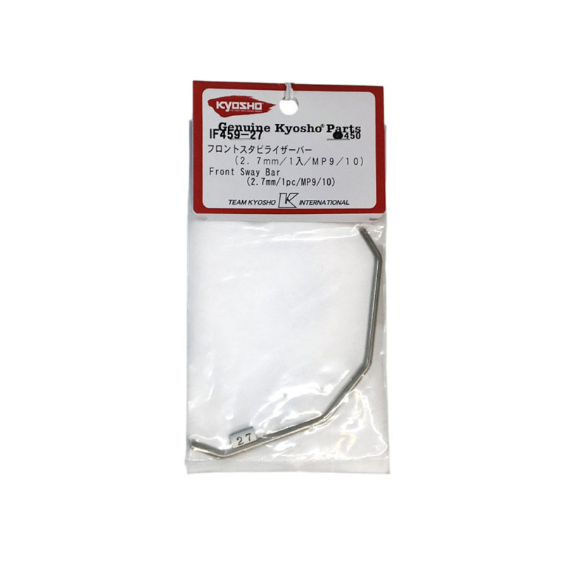 Barre Anti-roulis Avant 2.7mm Inferno MP9-MP10 - Kyosho IF45927
