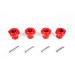 4 Hexagones de roues 17mm + axes pour Pirate XT6 - T2M T4975/03 - 1/6