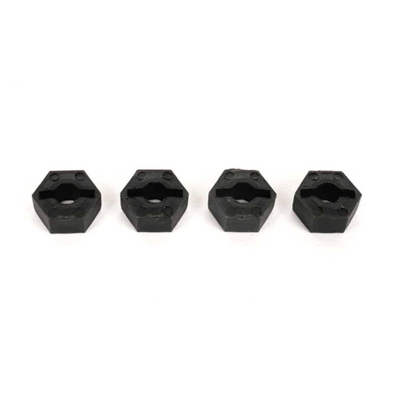 4 hexagones de roues pour Pirate XTT, XTC - T2M T4972/04 - 1/10