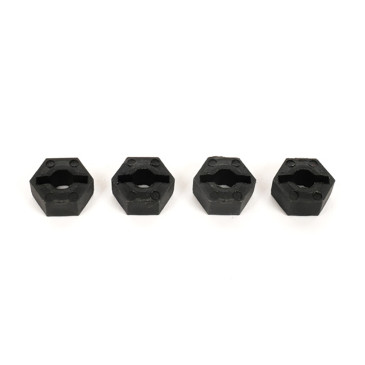 4 hexagones de roues pour Pirate XTT, XTC - T2M T4972/04 - 1/10