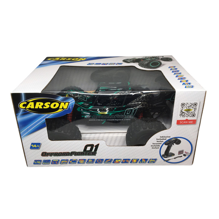 Offroad Fighter Cage 100% RTR, turquoise - Carson 500404254 - 1/10 XS