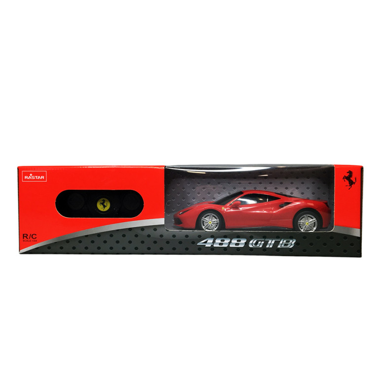 Ferrari 488 GTB, Rouge RTR - RASTAR RS76000 - 1/24