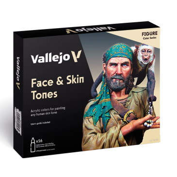 Face & Skin Tones 16x18ml - Figure Color Series - VALLEJO 70.258