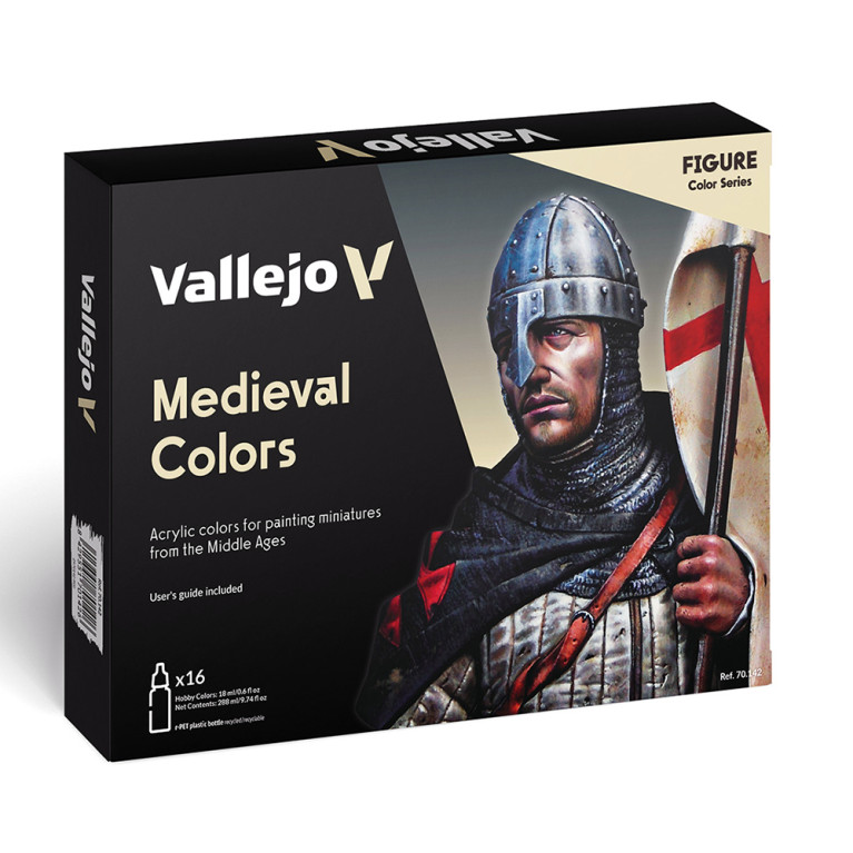 Medieval Colors 16x18ml - Figure Color Series - VALLEJO 70.142