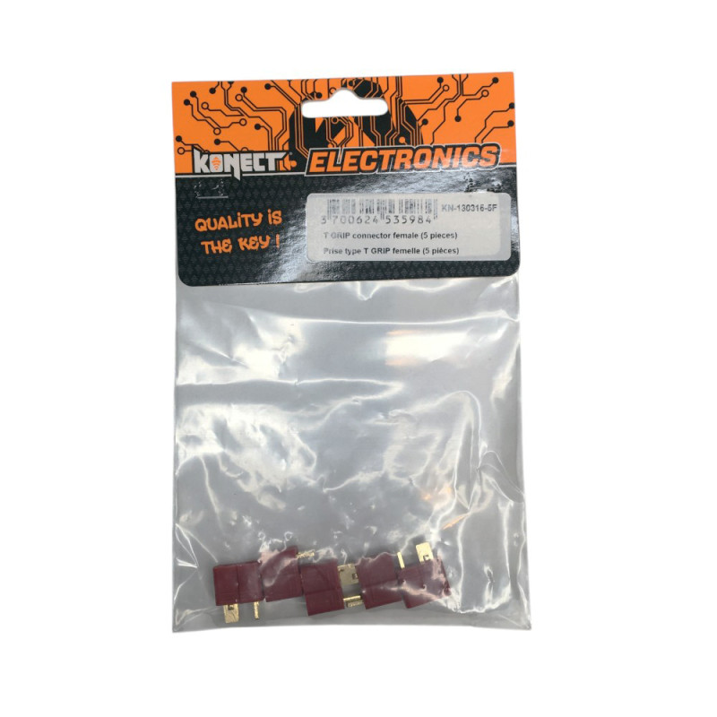 5 Prises type T grip femelle - KONECT KN-130315-5F