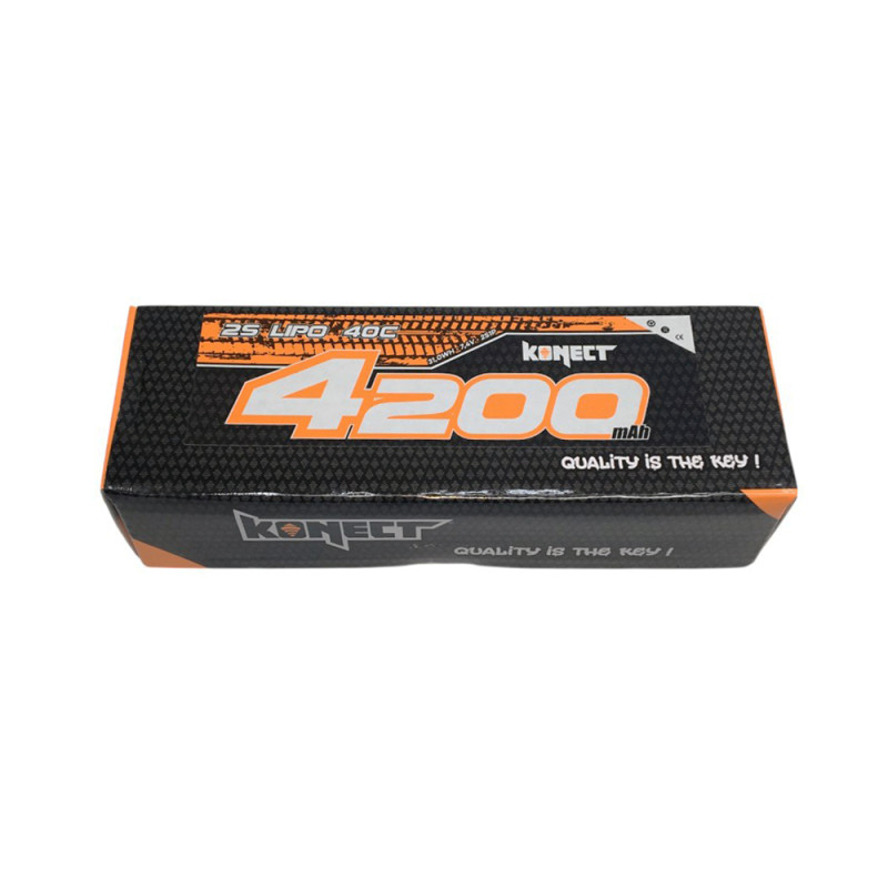 Lipo 4200mah 7.4V 40C 2S1P 31Wh (XT60) - KONECT KN-LP2S4200-XT60