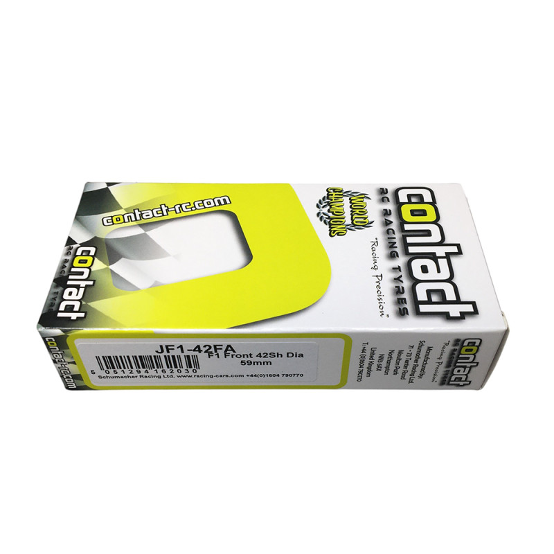 Roues F1 Avant 42Sh, 59mm - CONTACT JF1-42FA - 1/10