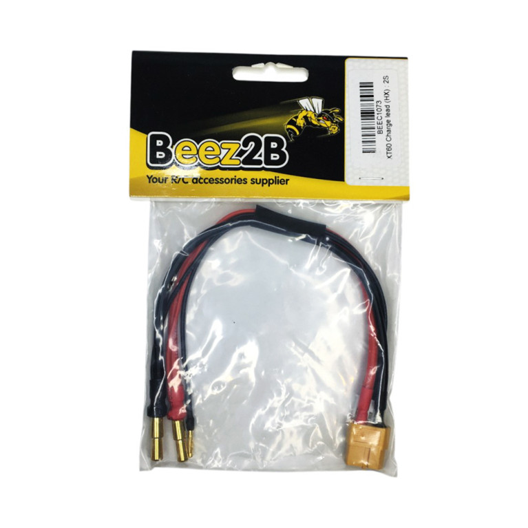 Câble de charge XT60 (XH) vers Lipo 2S 4/5mm doré - BEEZ2B BEEC1073