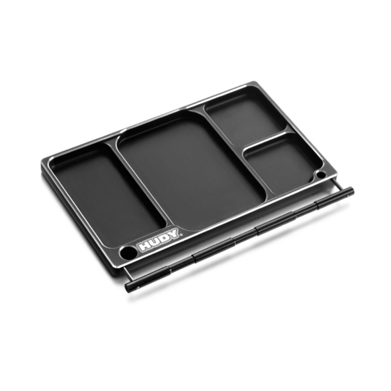 Plateau aluminium pour accessoires et lampe de stand - HUDY 109880