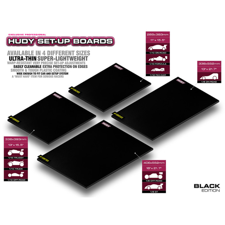 Planche de réglage Light Piste, Noir - HUDY 108505 - 1/8