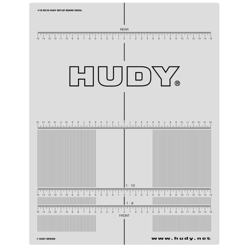 Autocollant planche - HUDY108210 - 1/8 1/10