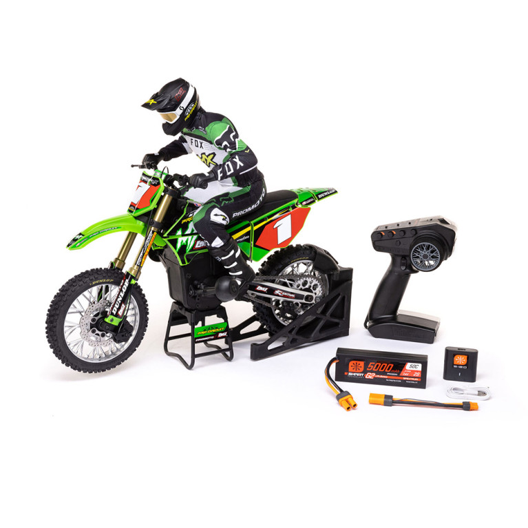 Moto Promoto-MX Motorcycle RTR brushless + Batterie et chargeur LOS06002 - 1/4