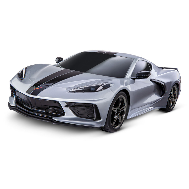 Piste Chevrolet Corvette Stingray 4-Tec 3.0, RTR, 4WD, Argent - TRAXXAS 93054-4 - 1/10