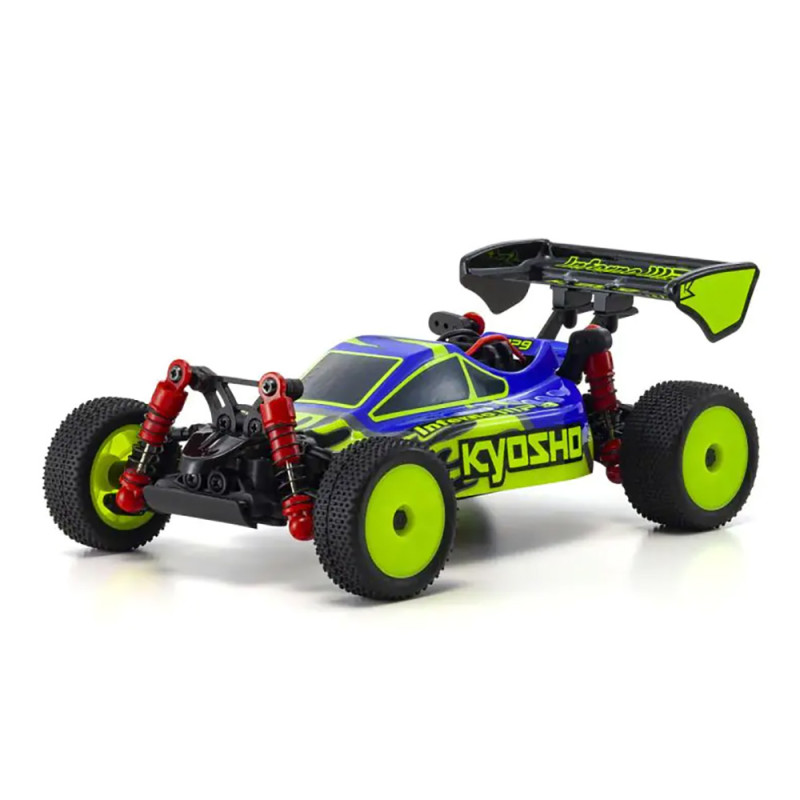 Mini-Z buggy Inferno MP9 TKI3, RTR, 4WD, Bleu/Jaune - KYOSHO 32093BLY