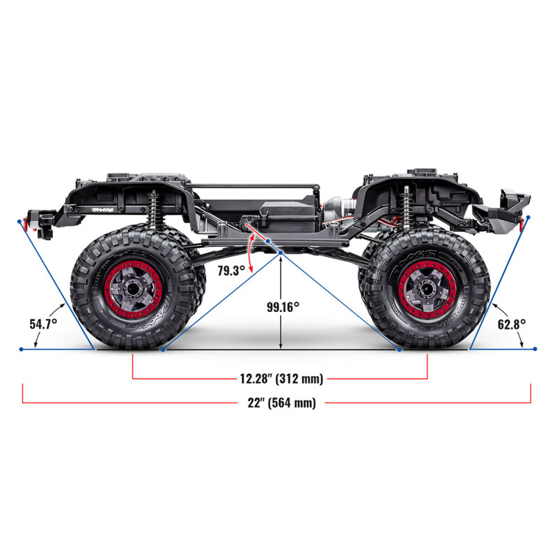 Crawler TRX-4 SPORT High Trail, RTR, 4WD, FD Bleu - TRAXXAS 82044-4 - 1/10