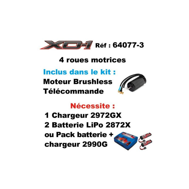 Supercar XO-1, RTR, 4WD, Orange - TRAXXAS 64077-3 - 1/7
