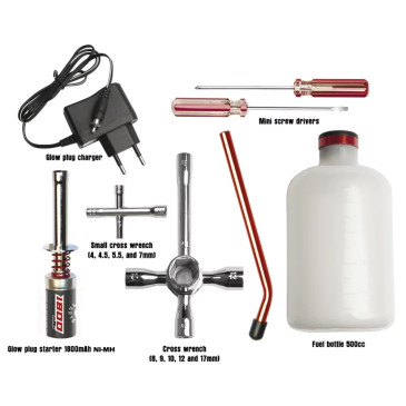 Kit de démarrage moteur thermique nitro - HOBBYTECH HTR-015
