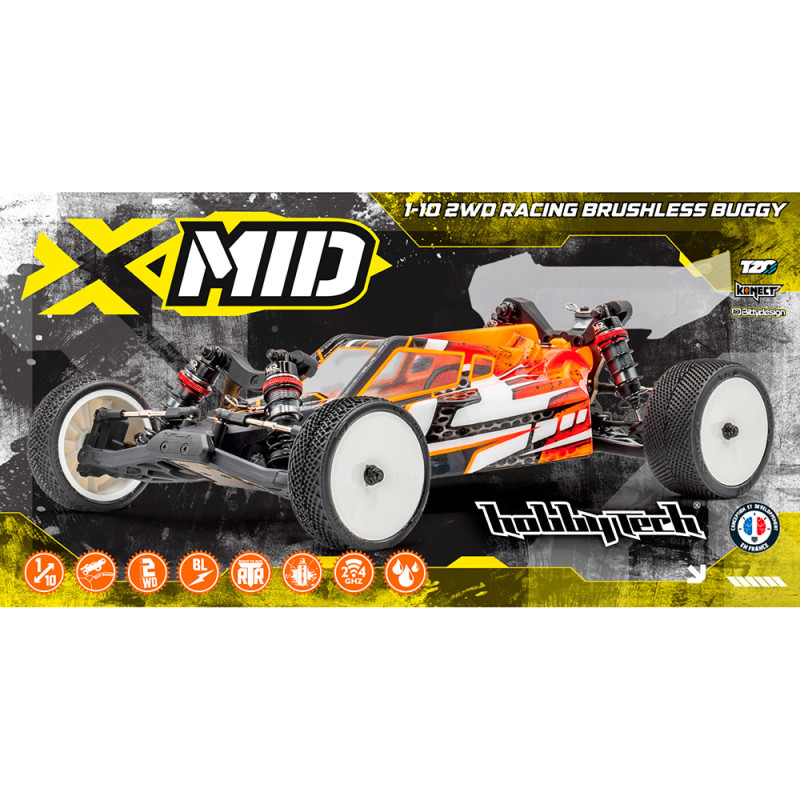 Buggy X-Mid RTR, 2WD - HOBBYTECH 1.XMID.RTR - 1/10