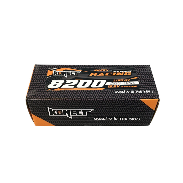 Batterie LiPo 4S2P 8200mAH 15.2V 120C - KONECT KN-LP.RT-4S8200.HV