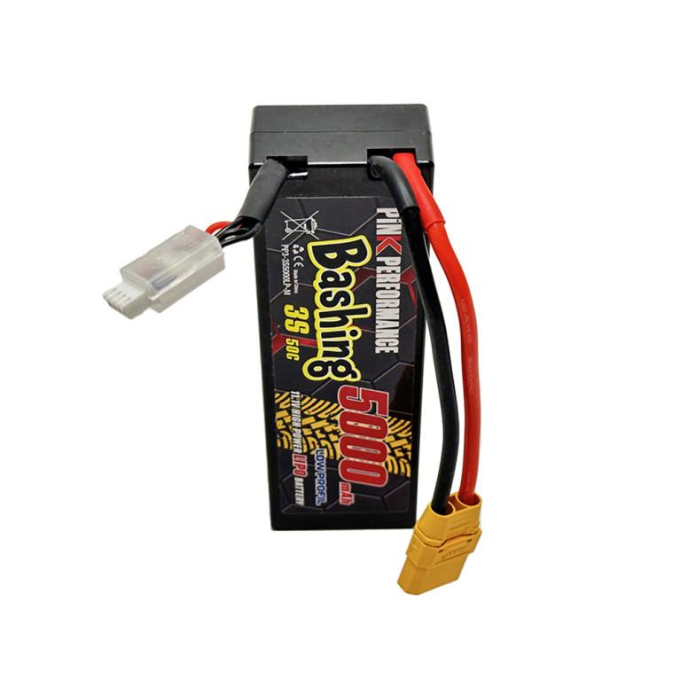 Batterie LiPo 3s 11.1V 5000mAh 50C multi-connecteurs BASHING - PINK PERFORMANCE PP3-3S5000LP-M