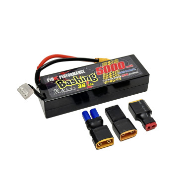 Batterie LiPo 3s 11.1V 5000mAh 50C multi-connecteurs BASHING - PINK PERFORMANCE PP3-3S5000LP-M
