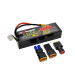 Batterie LiPo 3s 11.1V 5000mAh 50C multi-connecteurs BASHING - PINK PERFORMANCE PP3-3S5000LP-M