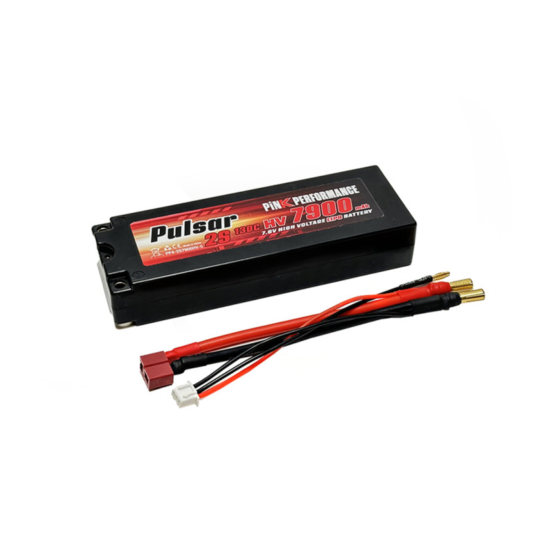 Batterie Pulsar LiPo 2s 7.6V 7900mAh 130C (5mm) - PINK PERFORMANCE PP4-2S7900HV-5