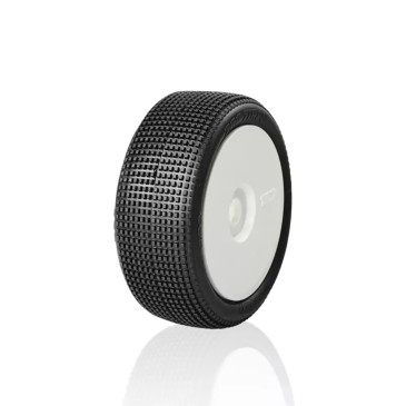 4 Roues montées collées ULTRA SOFT (pneu TZO 402 / jante blanche) - TZO TZ402US-W