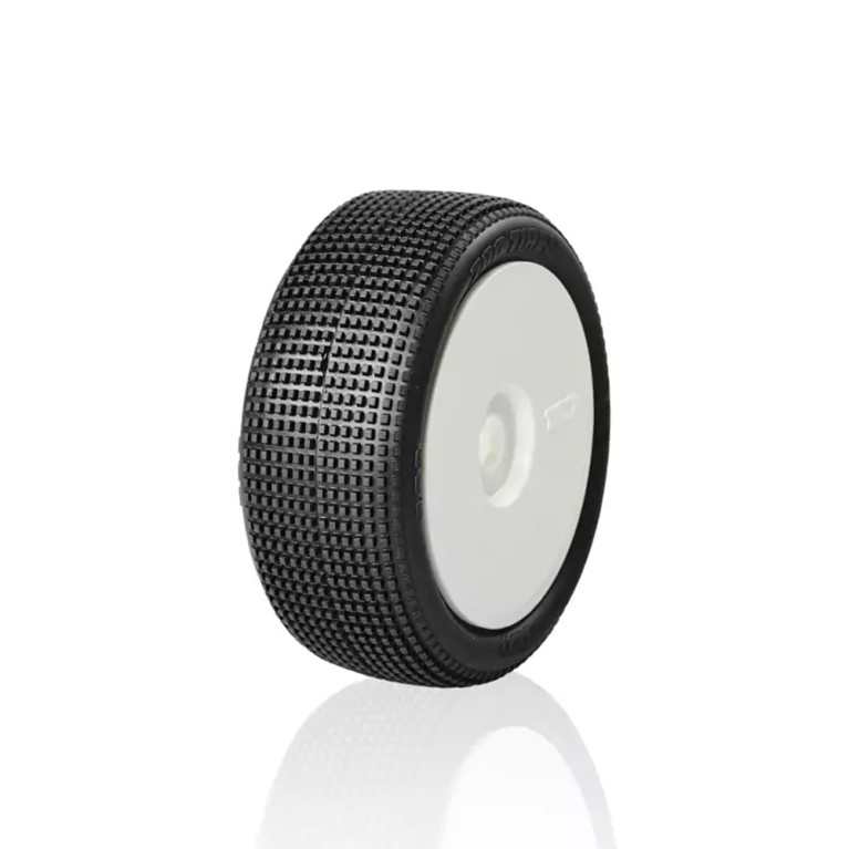 4 Roues montées collées ULTRA SOFT (pneu TZO 402 / jante blanche) - TZO TZ402US-W