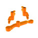 Renvoi de direction aluminium orange - TRAXXAS 10743-ORNG