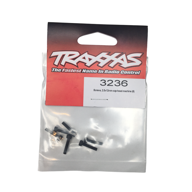 Vis à tête cylindrique 2.5x12mm (x6) - TRAXXAS 3236