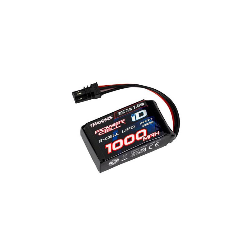 Batterie Lipo 1000 mAh 7.4V 2S 20C - TRAXXAS 2822