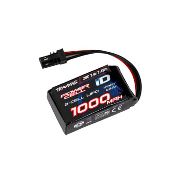 Batterie Lipo 1000 mAh 7.4V 2S 20C - TRAXXAS 2822