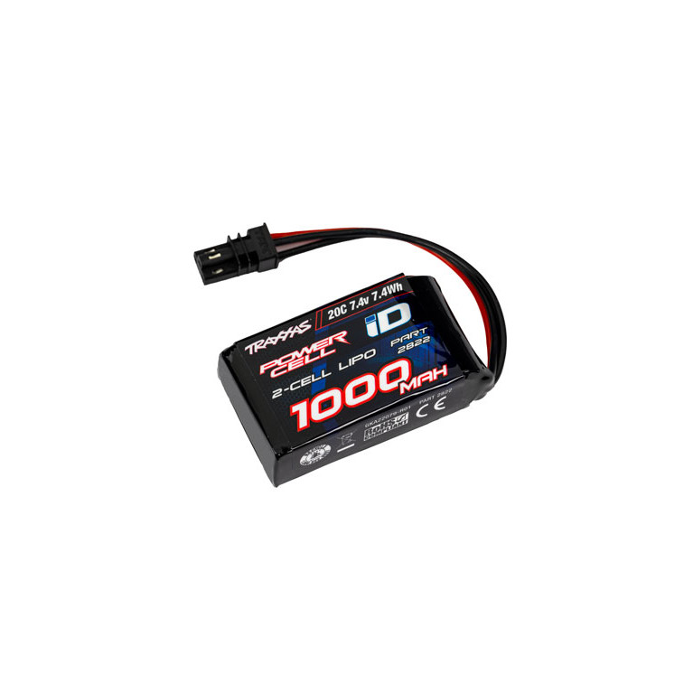 Batterie Lipo 1000 mAh 7.4V 2S 20C - TRAXXAS 2822