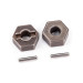 Hexagone de roue en acier (x2) - TRAXXAS 1654R