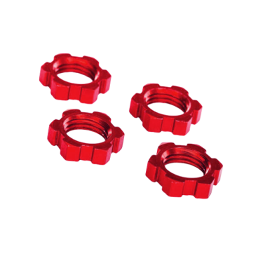 Écrous de Roues 17 mm anodisés Rouge (x4) - TRAXXAS 7758R