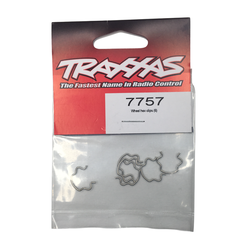 Clips hexagone de roue (x6) - TRAXXAS 7757