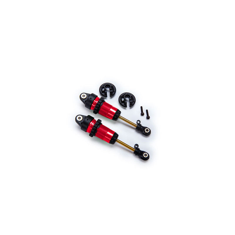 Amortisseurs GTR long ROUGE - TRAXXAS 7461-RED
